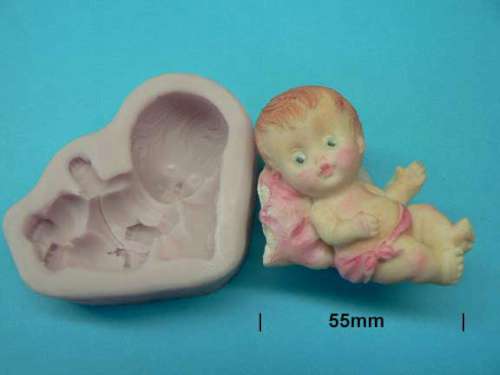 Baby on Pillow Silicone Mould - Click Image to Close